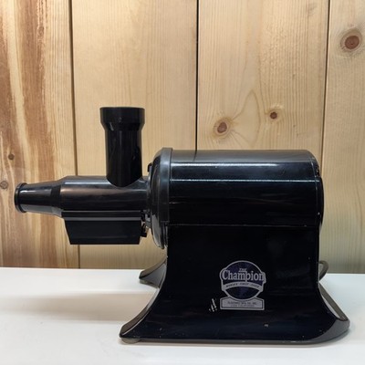 Champion Juicer Heavy Duty Black Model G5-PG-710 *Missing Screen & Plunger