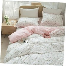 Girls Floral Duvet Cover Twin 68" x 86" A garden Pink Floral No Comforter 