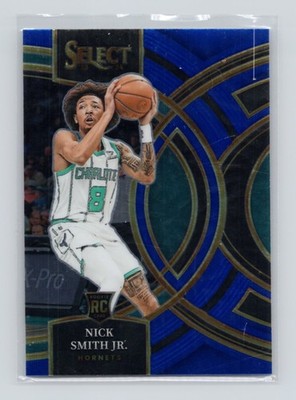 2023-24 Panini Select - Premier Blue Prizm #119 Nick Smith Jr (RC) - Hornets (C)