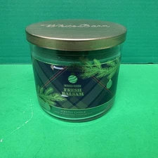 White Barn at Bath Body Works FRESH BALSAM Scented 3 Wick Candle 14.5 oz