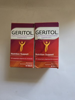 2XGeritol Multivitamin Nutrition Support Multi-Mineral Supplement Tablets40Count