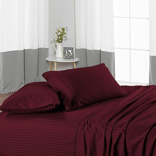 Ultimate Egyptian Cotton 1000TC 4 PCs Sheet Set Select AU Size Multi Colors - Foto 45 di 315