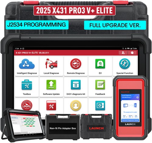 LAUNCH X431 PRO V+ ELITE PRO 5 OBD2 Diagnosegerät ECU Coding Mit TOPOLOGY MAP DE