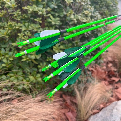 6/12 32'' Archery Arrow Pure Carbon SP400-1000 Feathers ID4.2mm Shooting Target - Picture 15 of 20