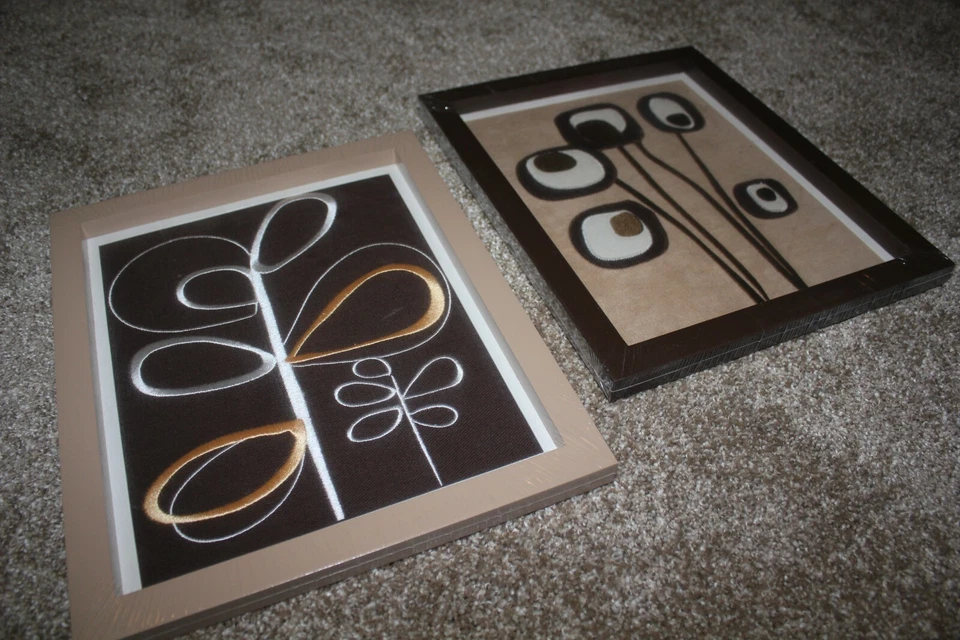 Коллекция олова кокало 2 шт. в рамке настенное искусство декор детской комнаты НОВЫЙ - Изображение 2 из 4