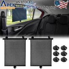Retractable Car Auto Side Window Baby Sun Shade Shield Cover Roll Curtain Visor