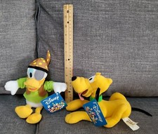 Lot of 2 plush Pluto and Donald Duck