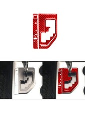 5x Red Carbon Fiber Center Console Gear Shift Trim Cover For Toyota Camry 12-14