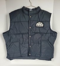 MAC TOOLS Swingster Size XXL - Black Puffy Vest with Snap Closure - NOS