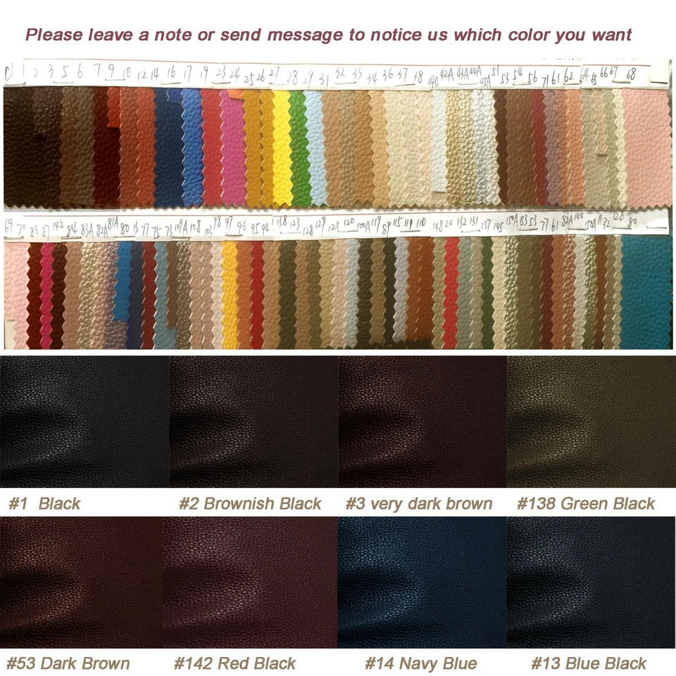 Tailor Made(Cover Only) Faux Leather Sofa Patio Bench Cushion Pillow Case Pb2 - Image 2 of 4