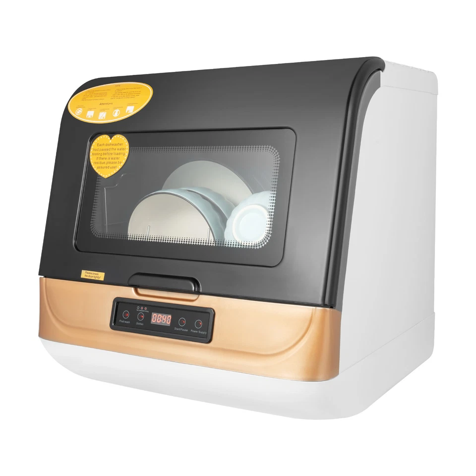 Mini lavavajillas portátil de encimera compacta 4 programas de lavado 110 V Foto 4 de 4
