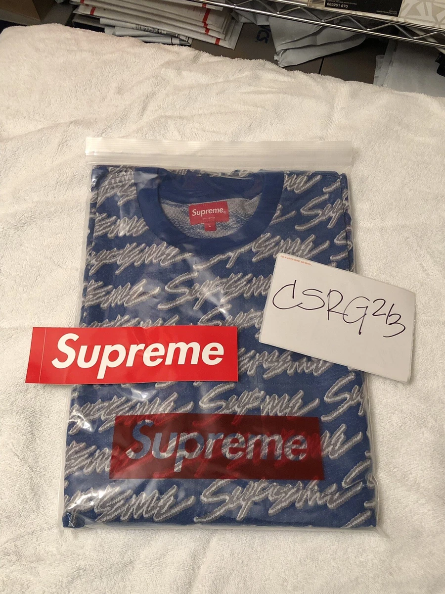 Supreme Signature Script Logo L/S Pocket