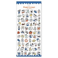 Happy Snappy Blue Sticker Sheet - MIND WAVE - Scrapbook Planner Stickers