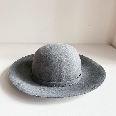 Holt Renfrew Grey wool Floppy Brim Boho Hat Italy M Holt Renfrew Grey wool Floppy Brim Boho Hat Italy M main image 4