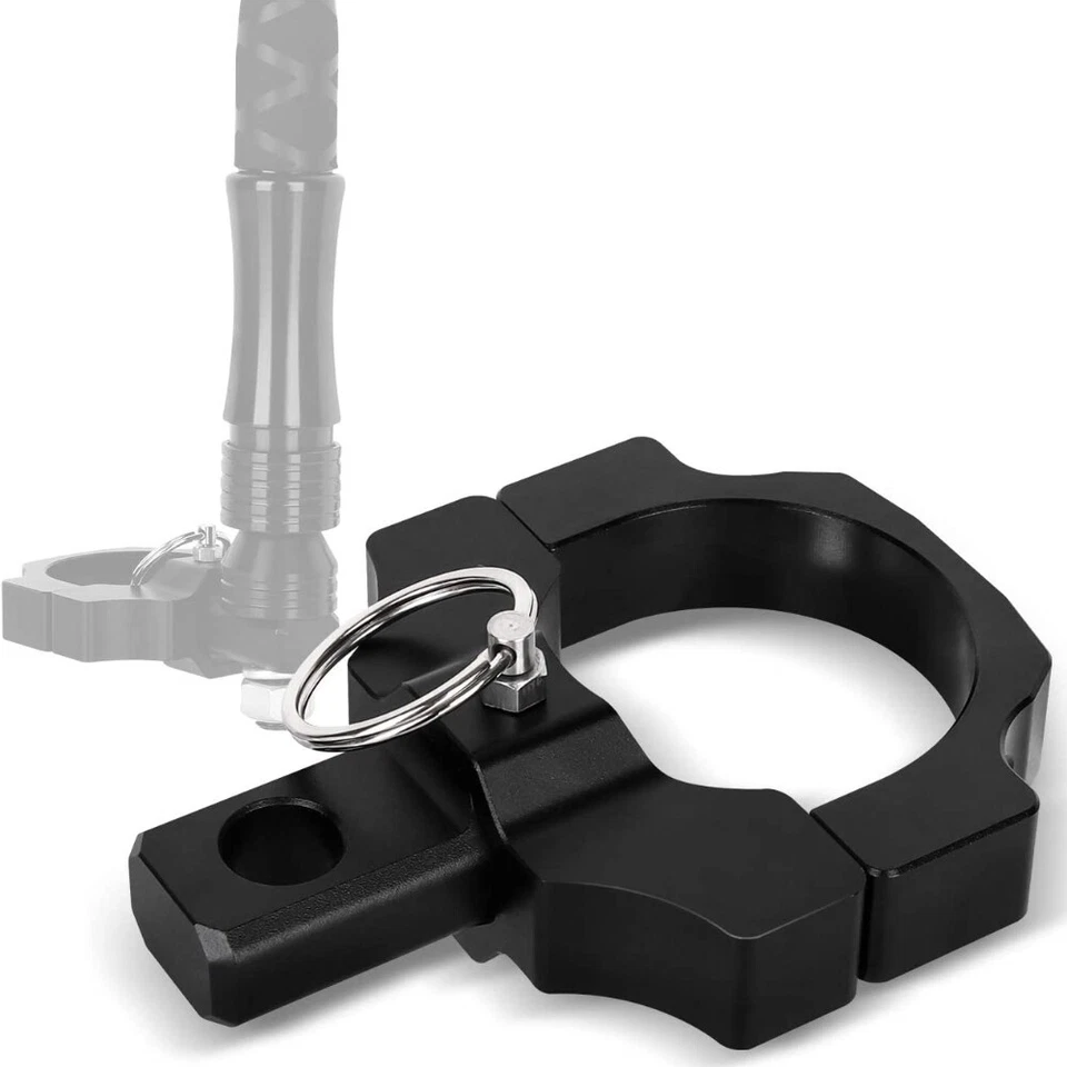 Rotatable UTV ATV Flag Pole LED Light Whip Antenna Holder Clamp Mounting Bracket - Image 2 of 4