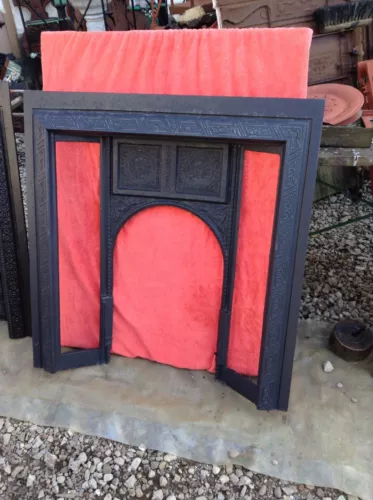 antique cast iron fireplace image 5
