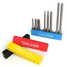 1/4 Hex Shank Screwdriver Bit Holder 10/12 Holes Hardware Tool Organiser Plastic