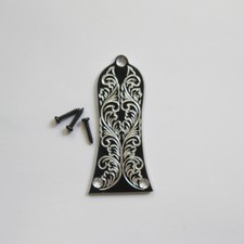 Hand engraved classical pattern aluminum truss rod cover fits Epiphone guitars