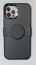 PopSockets PopCase PopGrip Slide Series Phone Case For iPhone 12 12 Pro Black