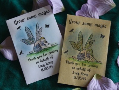 Grow Some Magic - personalisierte Samenpakete - Umschläge - Party Gastgeschenke 8er Set
