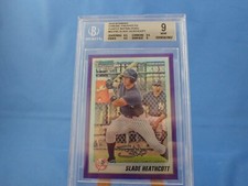 Slade Heathcott Bowman Chrome 2010 Prospect Purple Refractor  /999  BGS 9 Mint