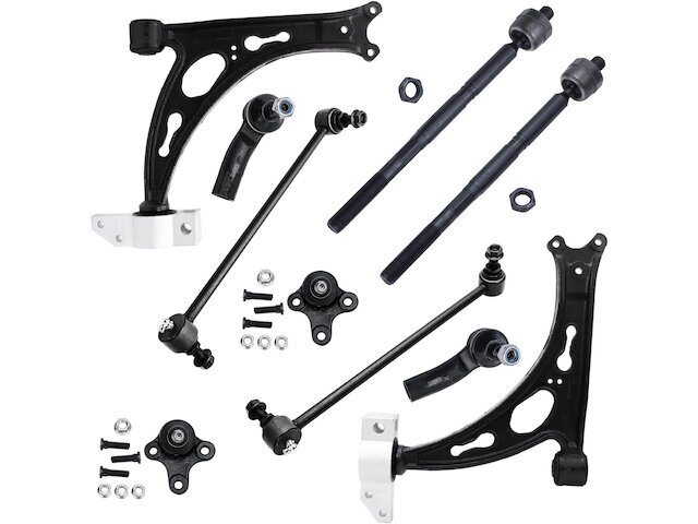 Front Control Arm Ball Joint Tie Rod and Sway Bar Link Kit fits Jetta 77PKDK