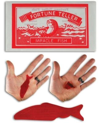 12 Fortune Telling Fish – Miracle Teller Palm Reading Gag Party Toy Gift
