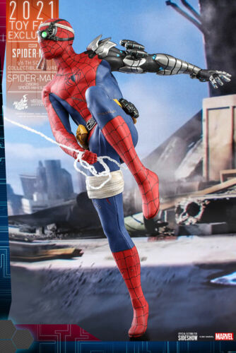 Marvel Cyborg Spider-Man 1/6 figure Hot Toys Sideshow Juguete Fair Exclusive - Imagen 7 de 10