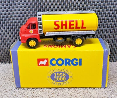 Camions D'antan 1956-2000 Corgi Publicitaire Shell Bedford S Type Tanker 1959 - Photo 1/4