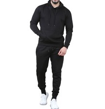 Mens Tracksuit Set Fleece Hoodie Top Bottoms Jogging Joggers Gym Pullover