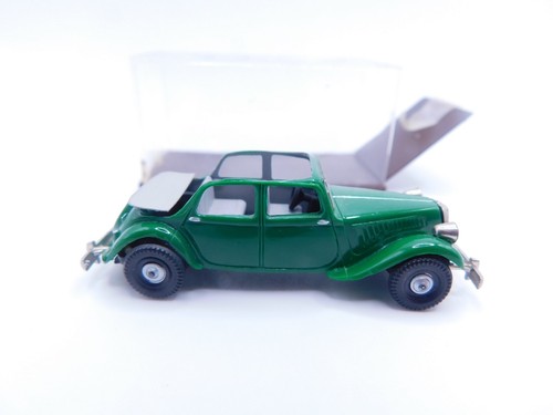 BREKINA * CITROEN 11 CONVERTIBLE * VERDE * 1:87 * EMBALAJE ORIGINAL * ÚNICO - Imagen 2 de 9