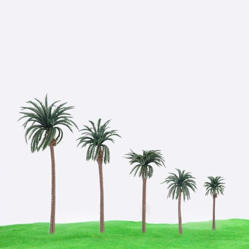 30 Pieces Miniature for Palm Trees Plastic Scale Model Tree Comfortable for Touc - Picture 5 of 9