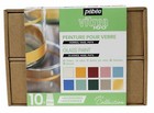 Pebeo Vitrea 160 Glass Paint Recycled Drawer Set 10 x 45ml & Accessories