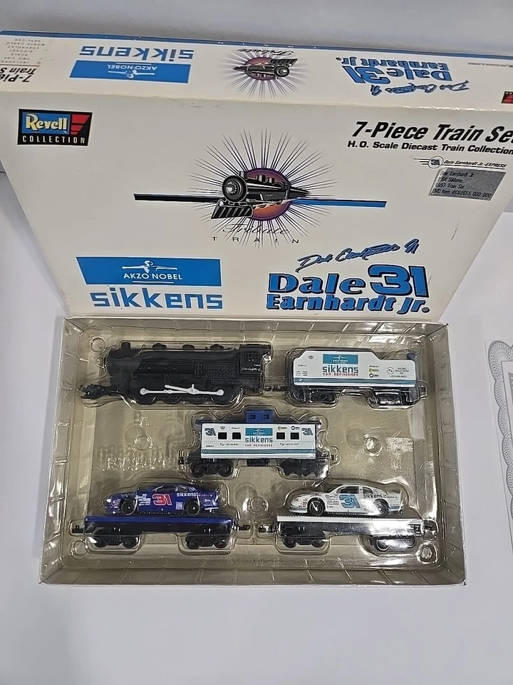 Juego de tren de 7 piezas Revell Dale Earnhardt Jr Sikkens 1997 escala HO.  T Foto 4 de 4