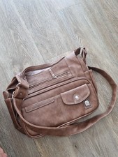 Damentasche Braun Neu Von FANTASY COLLECTION Handtasche Damen. Kein Leder.