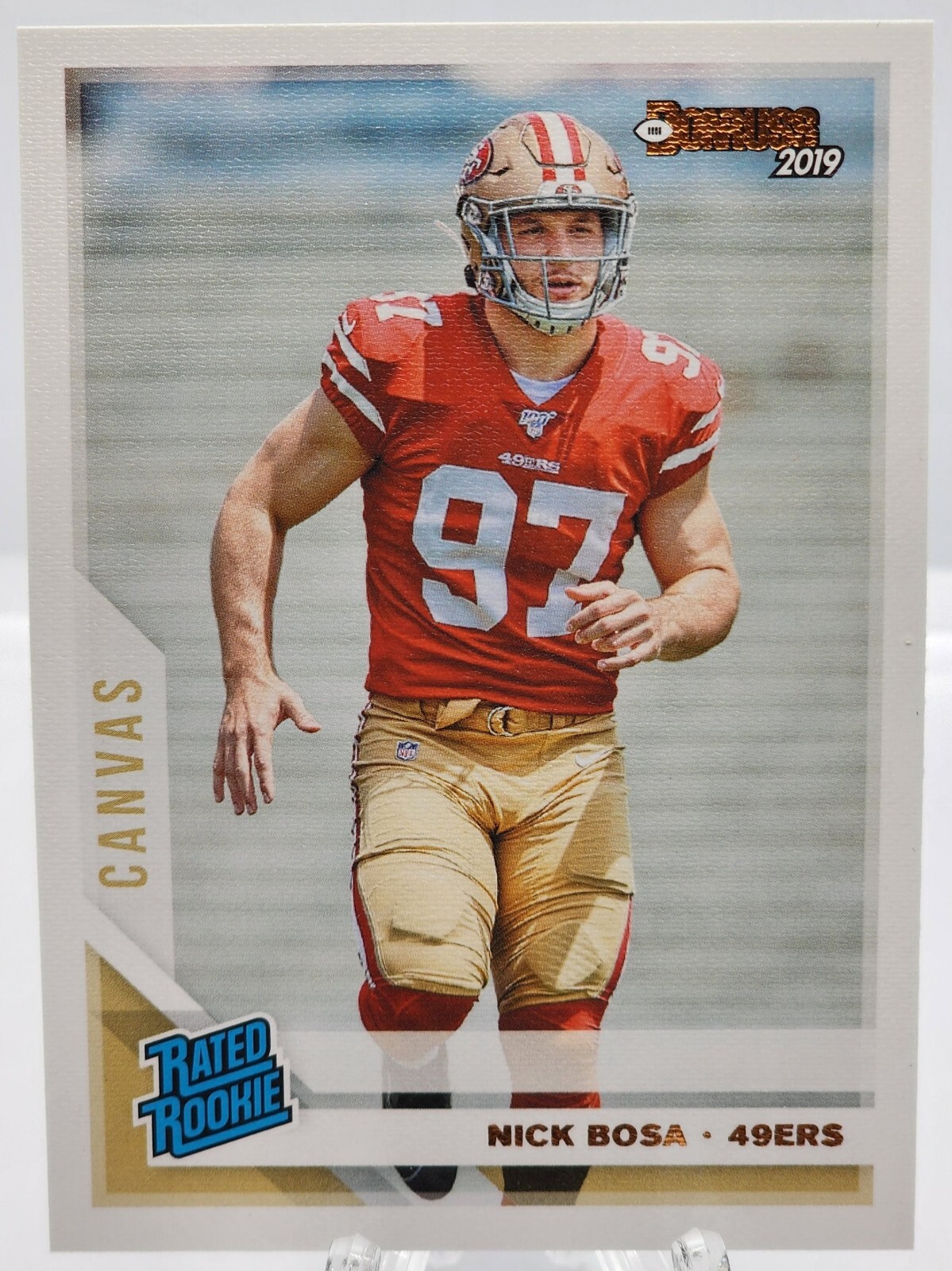 2019 Donruss Nick Bosa Canvas Rated Rookie RC #318 San Francisco 49ers