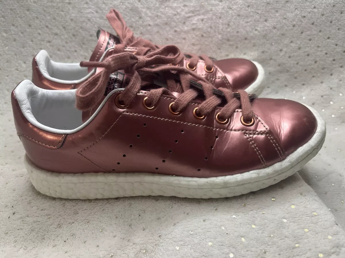 adidas Women Sz Stan Boost Metallic Copper Tennis Shoes BB0107 | eBay