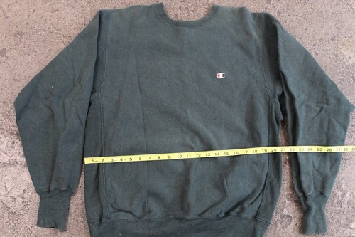 Vintage Faded Green 90s Champion SIZE LARGE Sweater - Picture 2 of 5