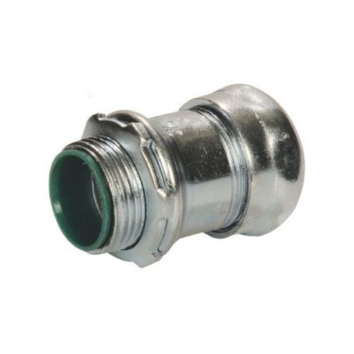 SEPCO S4061, 3/4'', Steel, Insulated, Compression, EMT Connector, 2pc