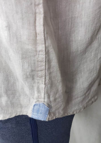 Report Collection Men's Button Front Shirt XL 100% Linen Sand Tan Casual Dad - Picture 6 of 8