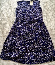 Dana Buchman Sleeveless Dress New NWT Purple Size 8 Kohls V-neck Tie Wrap