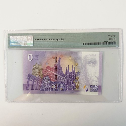 Billete de banco PMG 68 magnífico gema sin circular - 0 euros recuerdo Qatar QAAC000107 sin circular - Imagen 2 de 3