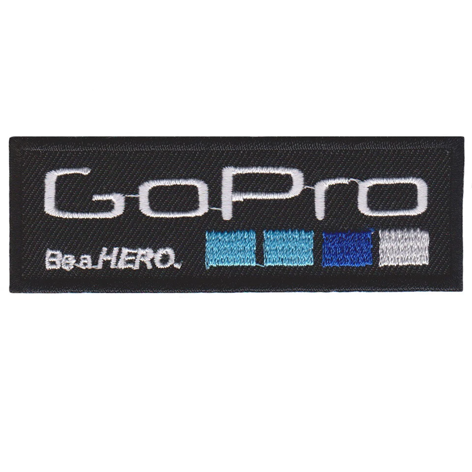 Wholesale GoPro Camera Logo Size 3.6"x1.0"Sew Iron On Embroidery Applique Patch - Image 2 of 4