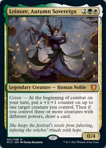 LEINORE, AUTUMN SOVEREIGN mtg NM-M Innistrad: Midnight Hunt Commander 1 Mythic