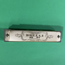 Vintage Brelli Harmonica 16 Hole No Box