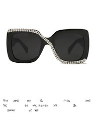 LADIES OVERSIZED BLING SUNGLASSES