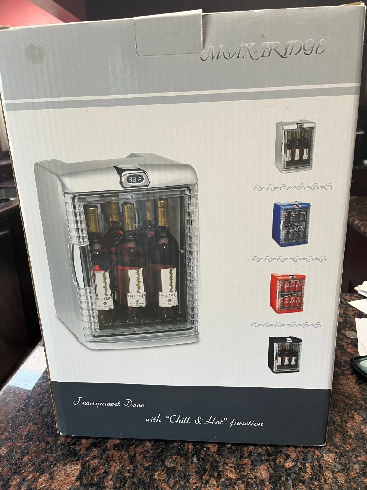 BRAND NEW MAX-FRIDGE COOLER AND WARMER RED HOLDS 7 WINE BOTTLES OR 25 CANS
Opens in a new window or