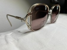 Vintage Luxottica Italy Elegance Sunglasses Frames 57 15 Brownrose SHORT TEMPLE