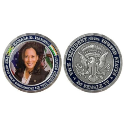 KAMALA D. HARRIS 2'' COLLECTOR COIN - THE 49TH VICE PRESIDENT OF THE UNITED STATE