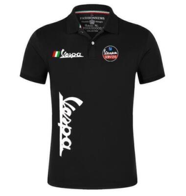 T-shirt Sportlich Vespa Herren Kurzärm Hemd Tee Tops 2024 Freizeit Shirt Outdoor